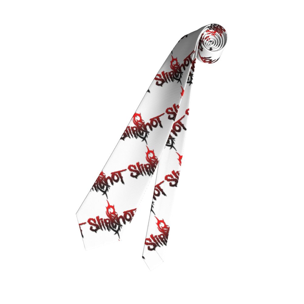 Slipknots Neckties Men's Customized Silk Heavy Metal Rock Music Gift Neck Tie for Office
