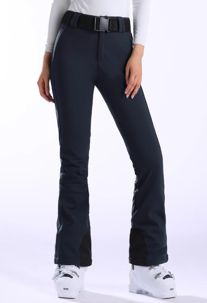 Winter New Skiing Pants Women Slim Fit Snow Trousers Outdoor Warm Sweat Pants Windproof Ski Pants Waterproof Snowboard Clothes