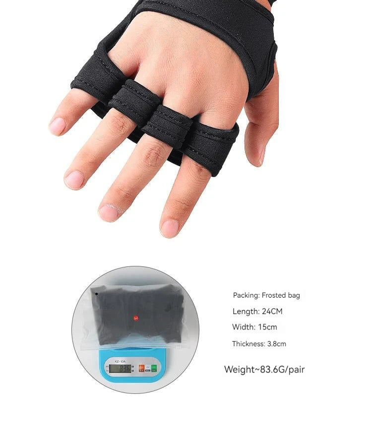 Weightlifting Training Gloves for Men Women Hand Wrist Palm Protector Gloves Fitness Sports Cycling Gymnastics Gym Gloves