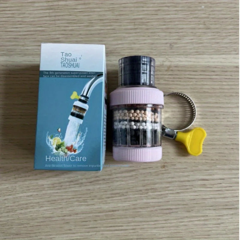 Faucet Filter Kitchen Household Water Purification Tool Six-layer Splash Proof Universal Shower Extension Filter