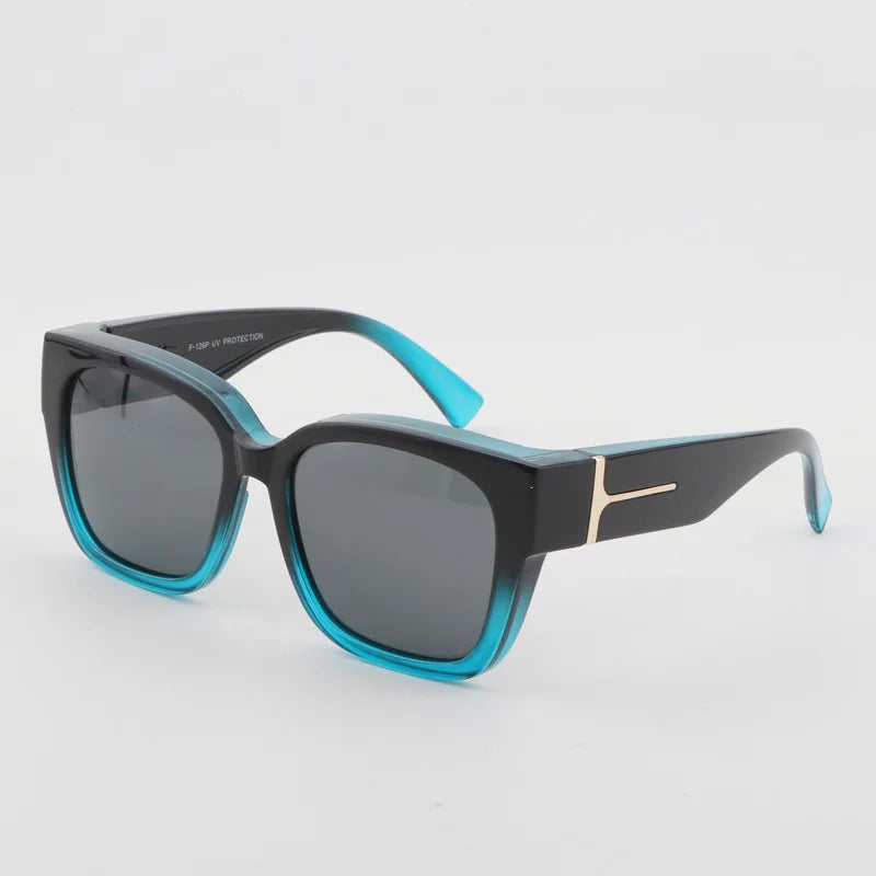 Polarized Fit Over Glasses Sunglasses for Women Men Wear Over Eyeglasses 100% UV Protection- Trendy Sun Glasses UV400 Protection