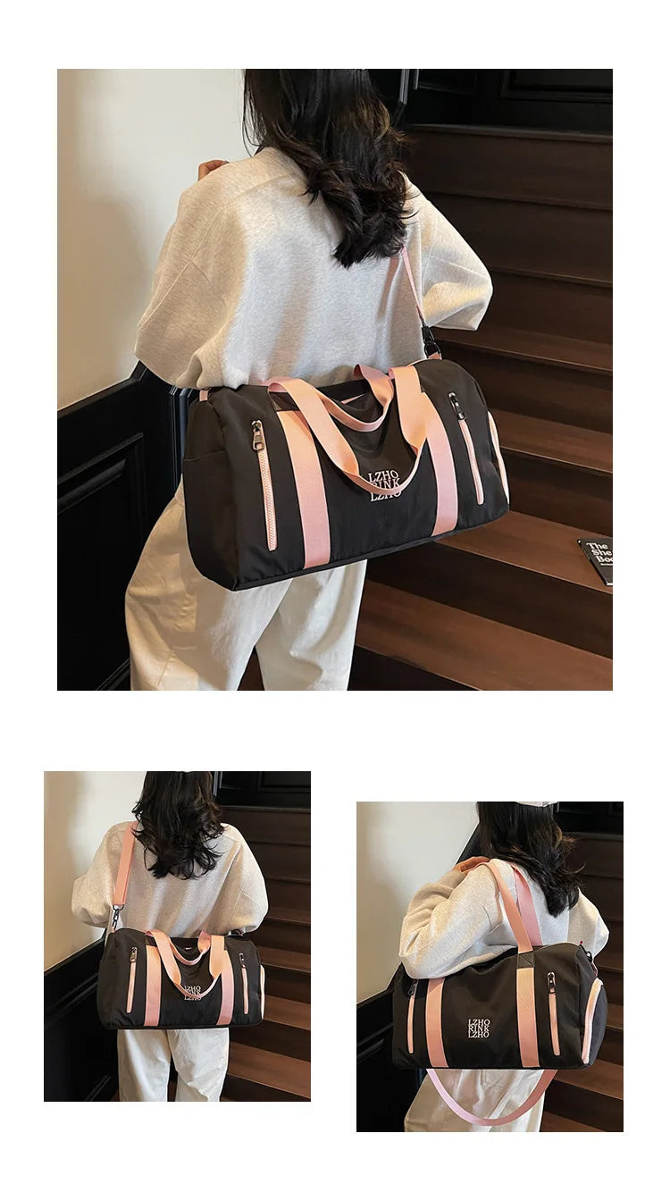 Fashion Travel Bags For Women Large Capacity Men's Sports bag Waterproof Weekend Sac Voyage Female Messenger Bag Dry And Wet