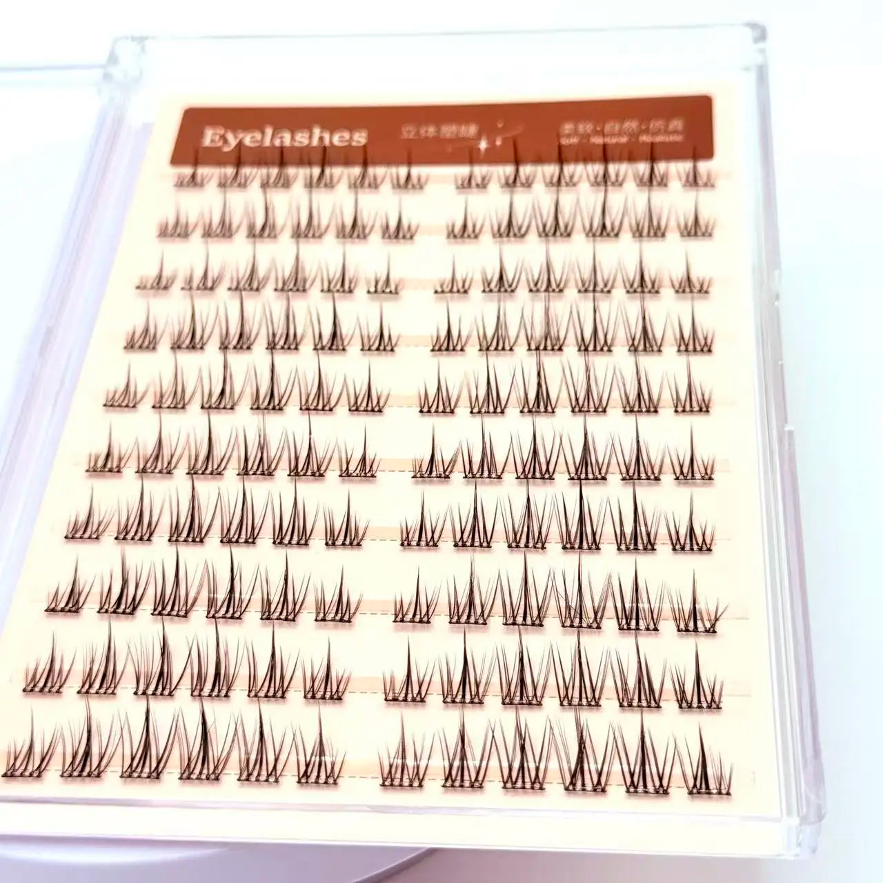 LONZUNIN Natural Look Reusable Self Adhesive False Lashes No Glue Eyelashes