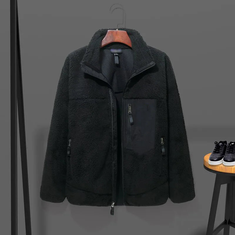 Winter Man Down jackets Sweater Lamb Fleece submachine jackets Men Outdoor Windproof Coldproof Warm Comfortable Outerwear Top