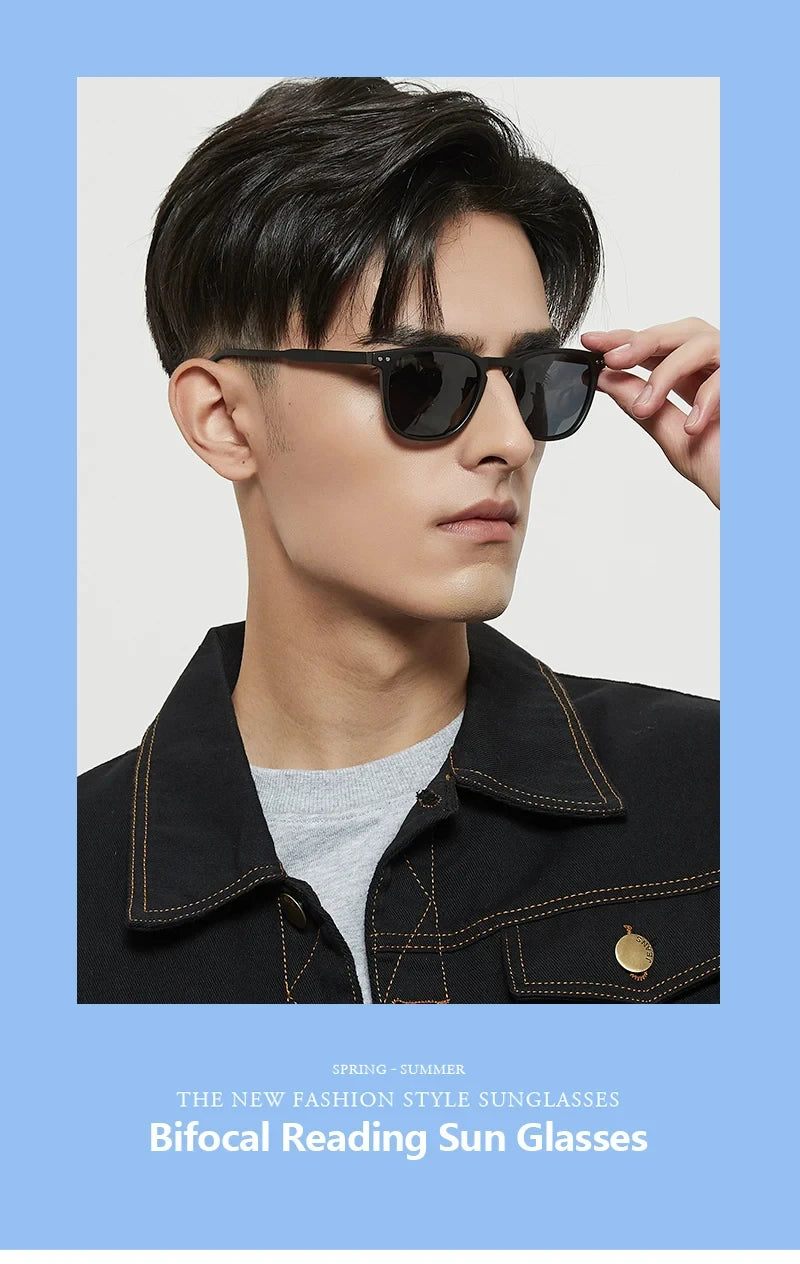 ZENOTTIC Classic Square Prescription Sunglasses Retro Progressive Sun Glasses For Men Women UV400 Protection Shades