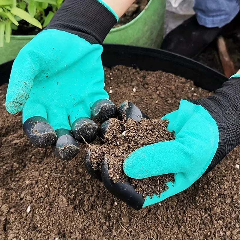 Gardening Gloves With Claws Breathable Waterproof Working Digging Planting Sting-Resistant Non-slip Protective Home Latex Gloves