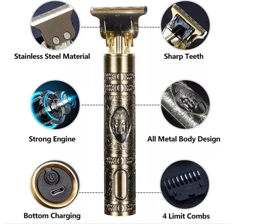 T9 Cordless Electric Hairber Shaver Hair Trimer Home Appliances Travel Barber Razors Shaving Machine for Men Trimmer Man