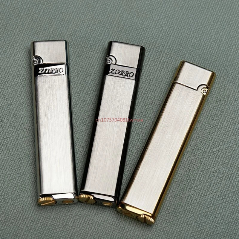 ZORRO High-end Kerosene Lighter Mini Metal Cigarette Lighter Windproof Lighter Portable Open Flame Lighter Gifts for Boyfriend