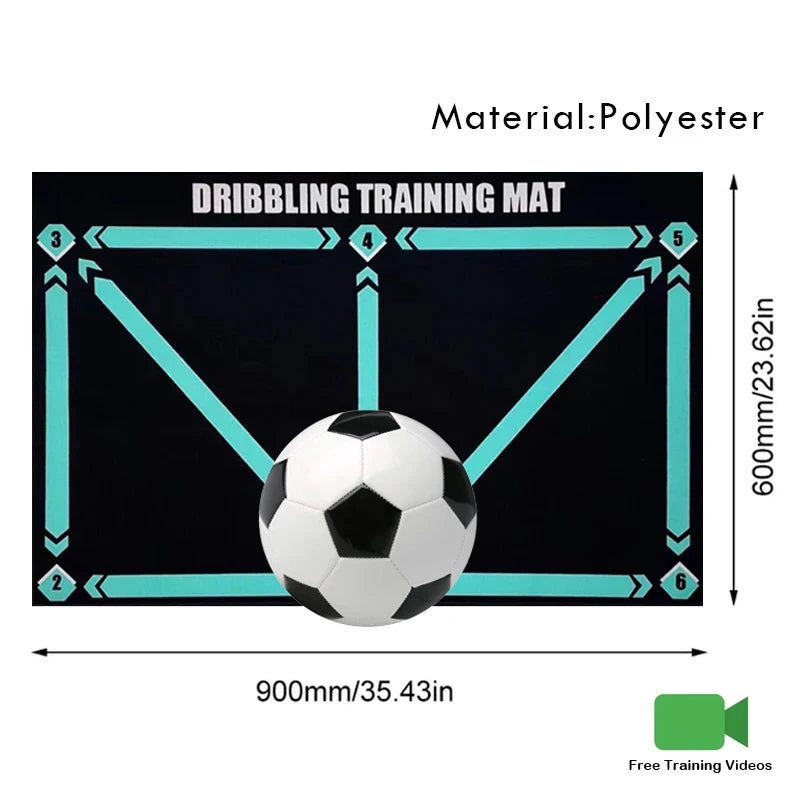 Football Training Mat Foldable Rug Dribbling Futbol Voetbal Training Mats Carpet Kids Soccer Indoor Equipment Durable Non Slip