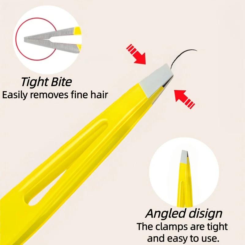 High-Quality Stainless Steel Eyebrow Tweezers Hair Removal Facial Care Tools Eyebrow Shaping Trimming and Beard Care Tool