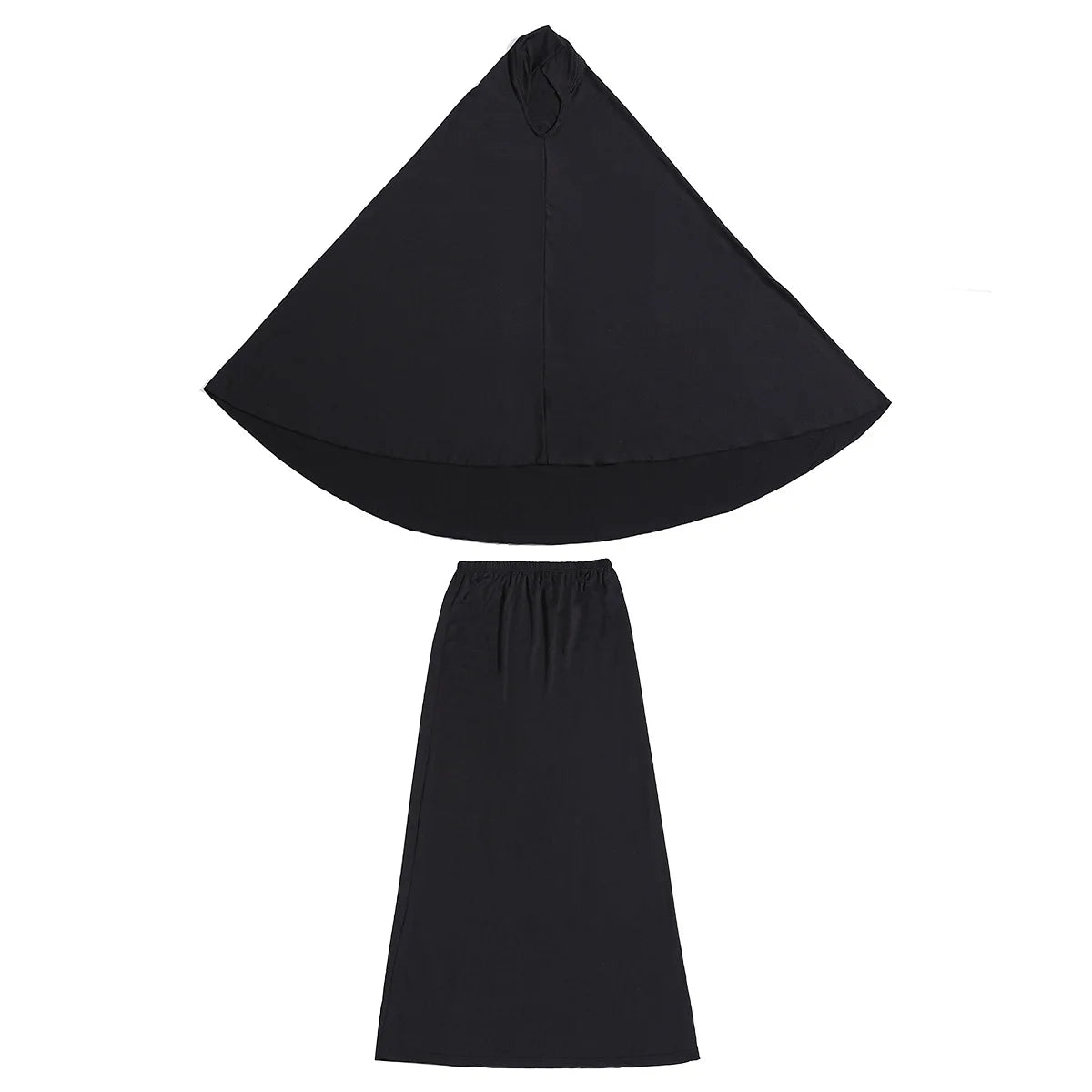 Elegant Islamic Women Swimsuits Long Sleeved Bodysuits+skirt+hat 3pcs Bathing Swimming Suit Muslim Sexy Girls Beachwear S-xxxl