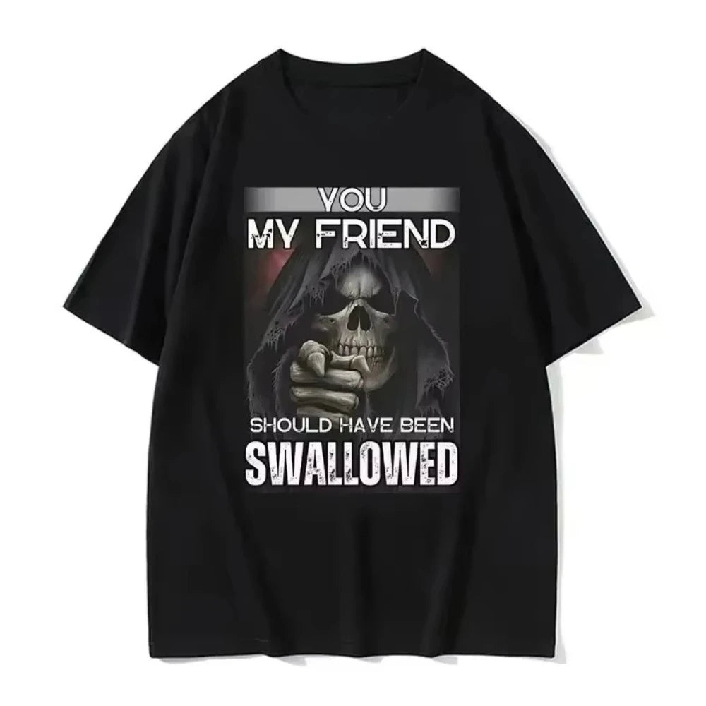 Autistic Funny Skeleton T Shirt Women Men Autism Edgy Skeleton Meme T-shirt Casual Short Sleeve Tshirt Oversize Casual T-shirt