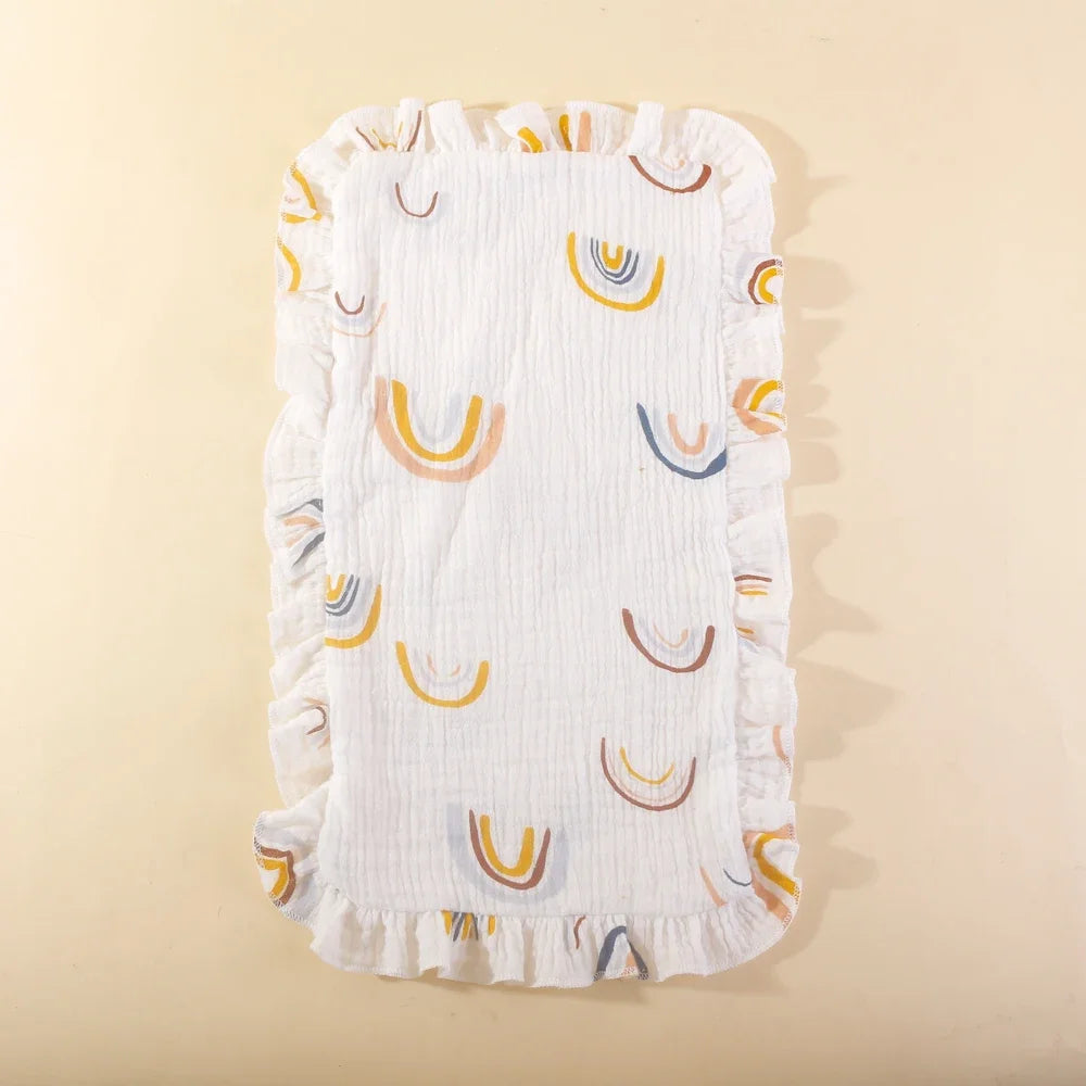 2 baby burp blankets, soft cotton, drool bibs, suitable for newborns, unisex, baby feeding supplie