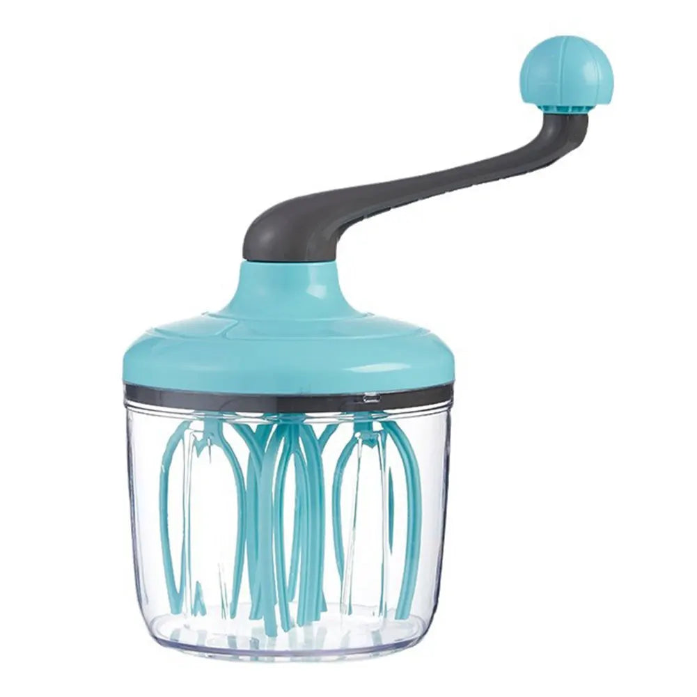 Manual Egg Beater Hand Cranked Cream Mixer Multi-Function Egg Whisk Blender Kitchen Baking Tool for Blending Whisking Beating
