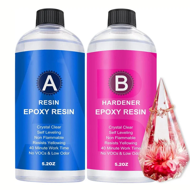 17.6oz/10.4oz Clear Epoxy Resin Kit Casting And Coating For River Table Tops Art Casting Resin Jewelry Projects DIY Art Painting