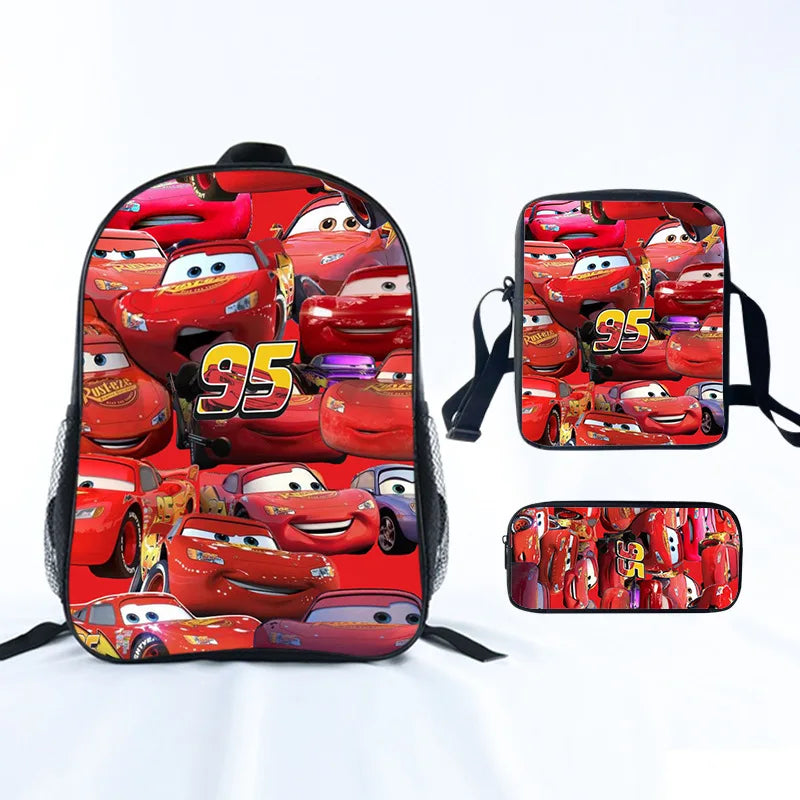 Cars School Backpack For Boys Girls Cartoon Game Knapsack Primary Backpacks Kids Satchels Space School Bags With Shoulder Bags