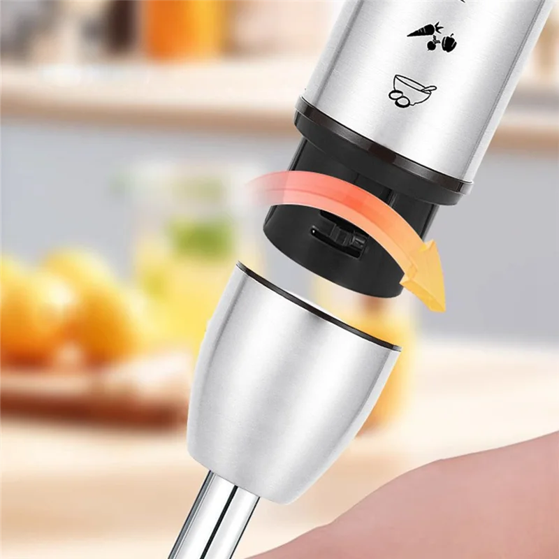 A01V-For Kitchen Mixing Electric Food Processor Blender Multi-Speed Immersion Hand Blender 1000W EU Plug Smoothies Soups