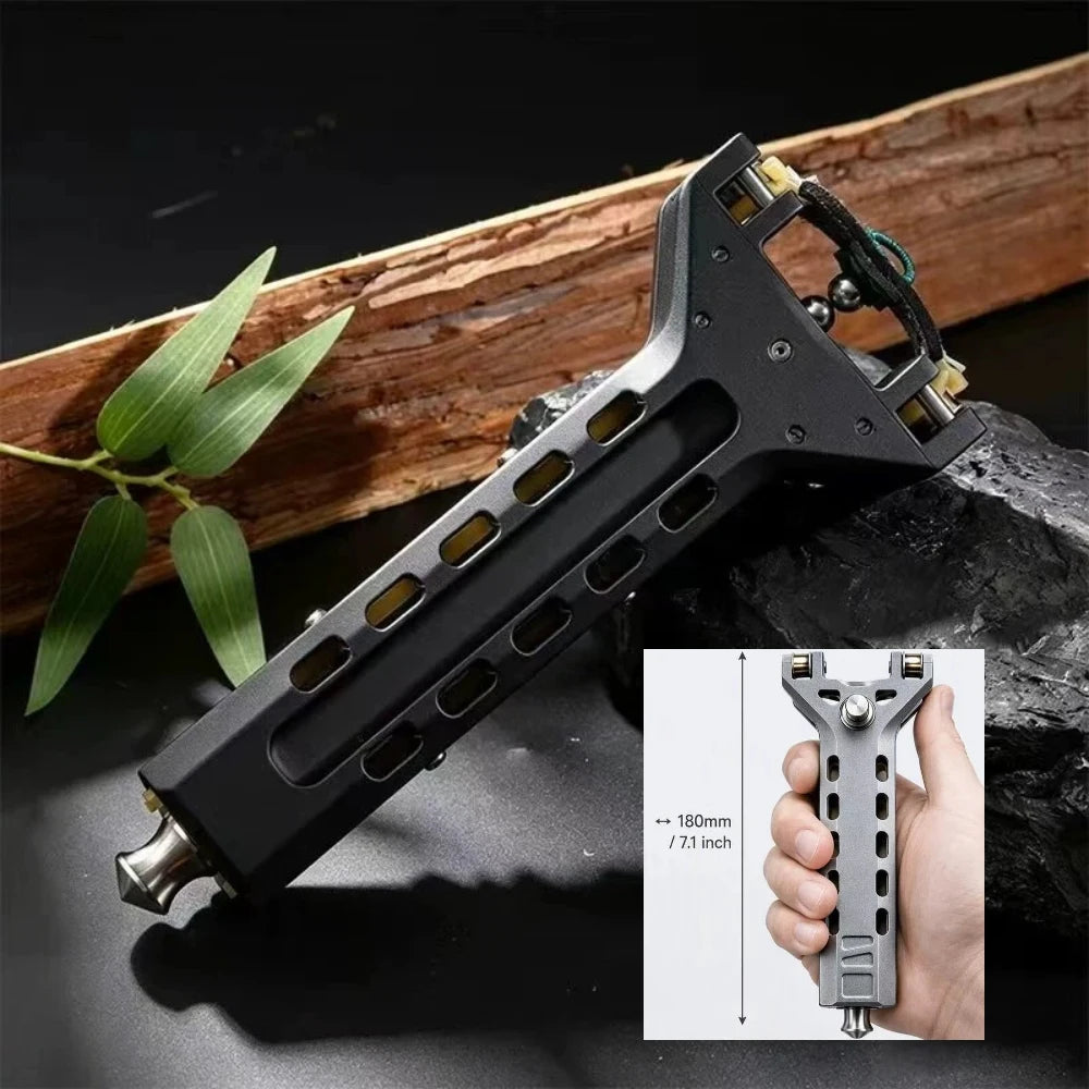 High‑precision Slingshot Toy for Adults, Professional for Outdoor Shooting Competitions, Half‑Metal Half‑Plastic, 3D‑Printed Sli