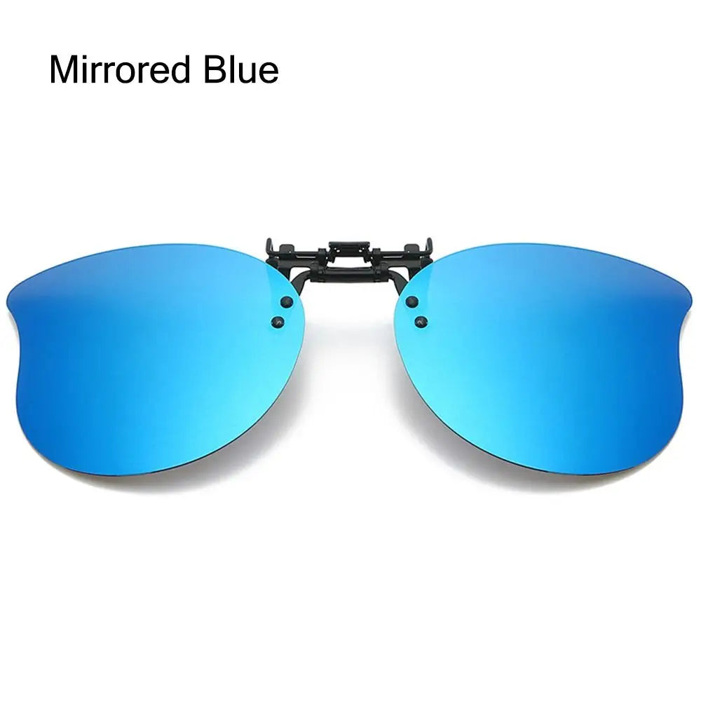 Polarized Clip On Sunglasses Over Prescription Glasses Ultra-Light UV400 Flip Up Sun Glasses Cat Eye Convenient Shades