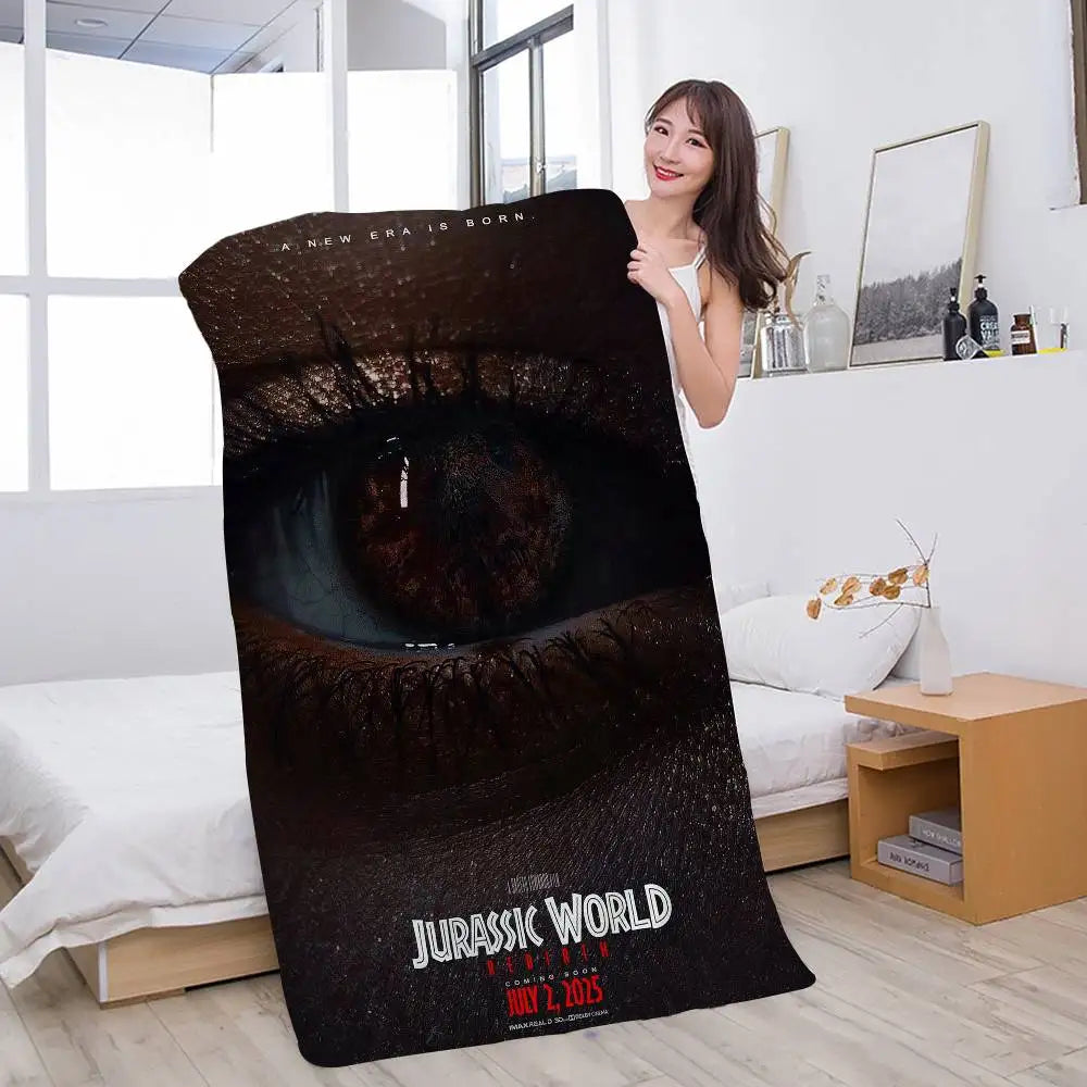 Jurassic World Rebirth movie Cartoon Beach Towel Cute Kawaii Room Decor Bath Girls Children Hand Towels For Bathroom Shower
