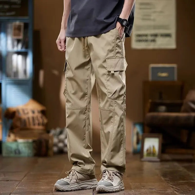 Working pants for men's new loose straight trousers for work wear-resistant and dirty American charge casual pants