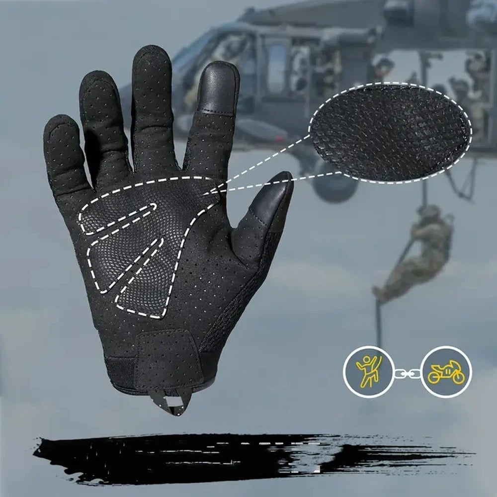Tactical Full Finger Gloves For Men And Women Touch Screen Compatible Combat Shooting Hunting Outdoor Sports Work Mittens