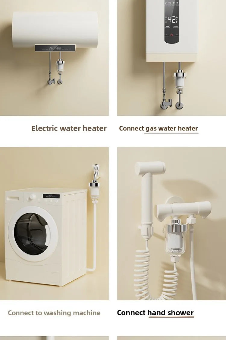 Showerhead Water Filter Universal Fit Bath Filter Removes Chlorine and Impurities Improves Water Quality for Shower