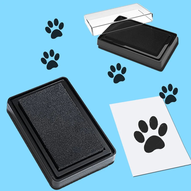Pet Printing Station Pet Memory Unique Dog Cat Paw Prints Pad Newborn Baby Clean Recyclable Inkless Hand & Foot Print Ink Pad