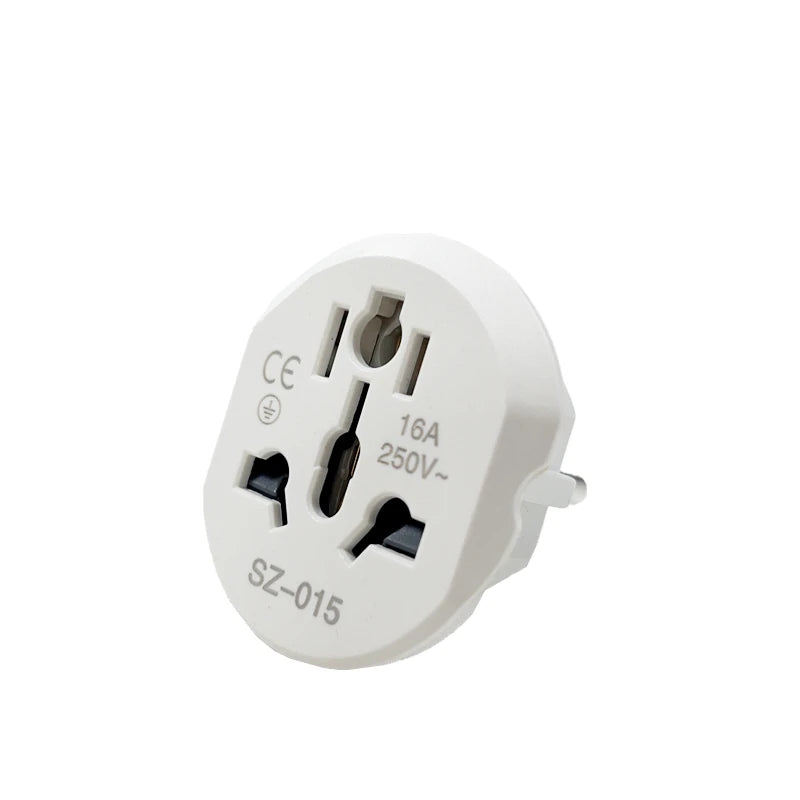 EU Plug Adapter Travel Adapter Converter 2 Pin Electric Socket Outlet Universal For AU US UK CN To EU KR Travel Wall Socket 250V