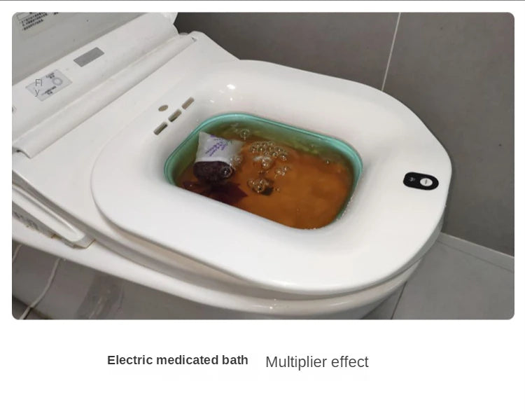 Electric Bidet Massage Hemorrhoids Care Wash Ass Fumigation Medicine Tub Elderly Pregnant Women Maternity Confinement Basin
