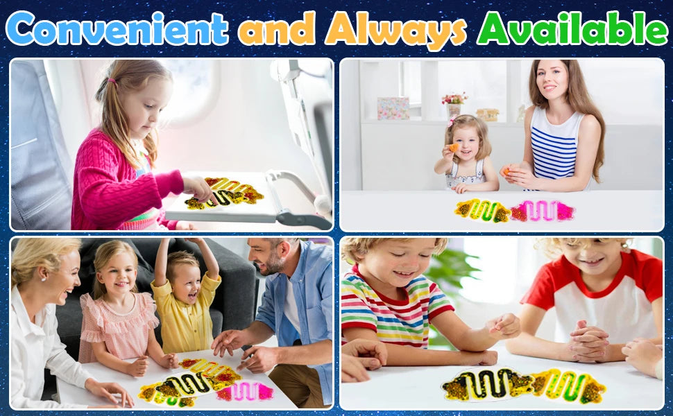 Tactile Stimulation Squishy Sensory Tubes Autism-Friendly Fidget Toy Squishy Sensory Tubes Gootoobz Originals 8PCS