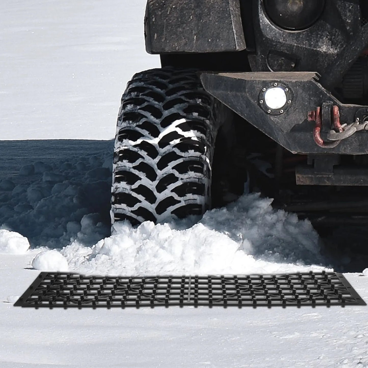 1Pair Portable Foldable Vehicle Traction Boards Car Anti-Slip Recovery Tracks for Snow Mud Sand Ice Low Temperature Tire Grip