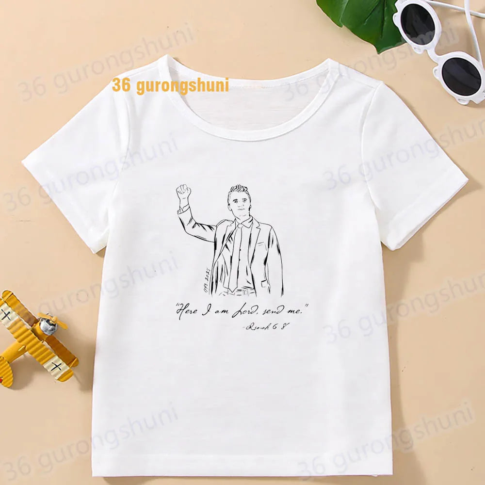 Kids tshirt turning point usa Children clothes Girl t-shirts charlie kirk freedom T shirt Baby tops Boys man summer Short Sleeve