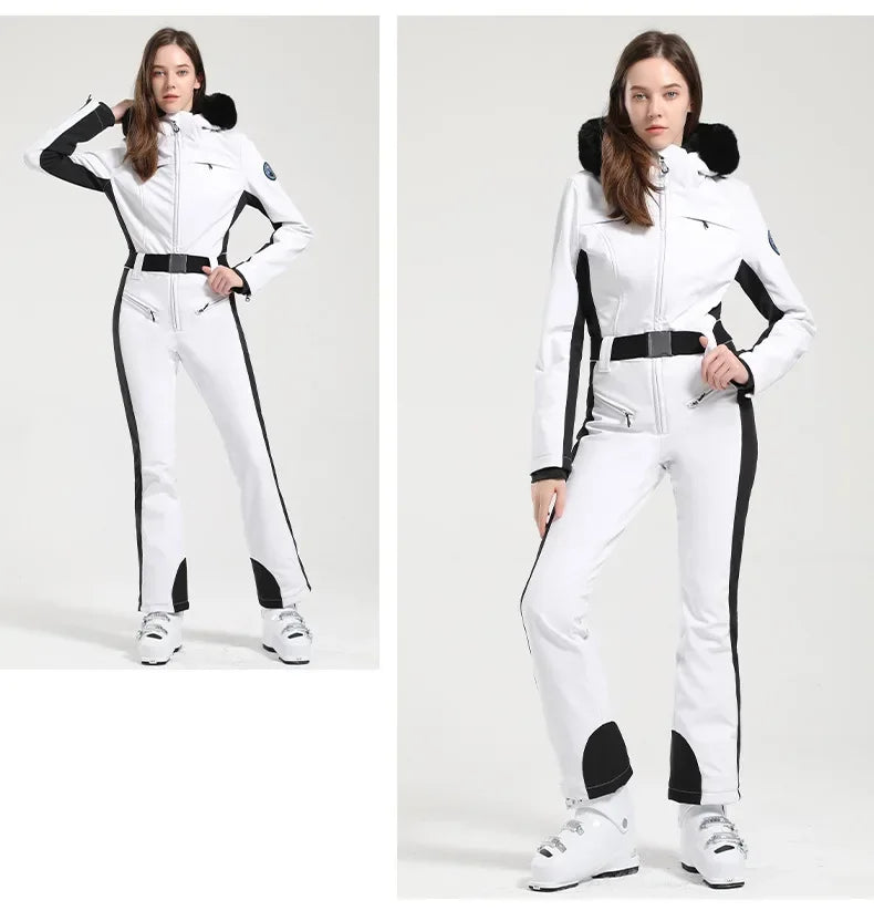 Skiing Suites 2025 Winter Snowboard Wear Outdoor Sports Overalls New 1PS Warm Female Ski Clothing Windproof Waterproof Jumpsuits