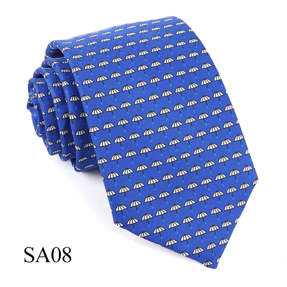 Tailor Smith 100% Silk Ties For Men Fashion Necktie With Bee butterfly sailboat  Animal Pattern Tie Father's Day Birthday Holida