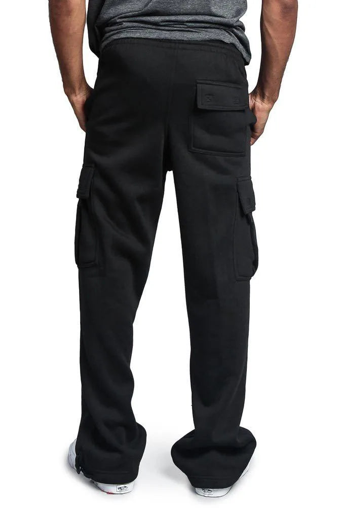 Spring and Autumn New Men's Sports Leisure Trousers Multi-pocket Loose Solid Color Cargo Work Pants Streetwear Men Pants