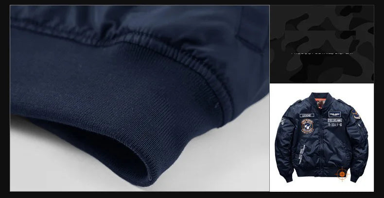 Men's winter jacket 2025 model  Thick and warm coat Men's flight jacket  Thick and warm padded coat - With a stand-up collar