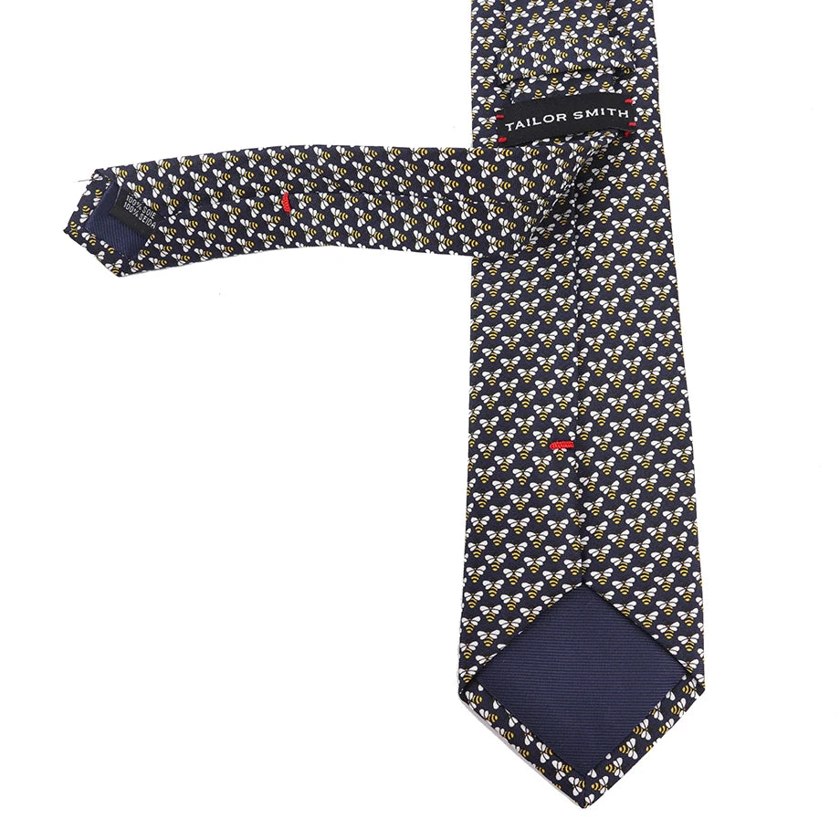 Tailor Smith 100% Silk Ties For Men Fashion Necktie With Bee butterfly sailboat  Animal Pattern Tie Father's Day Birthday Holida