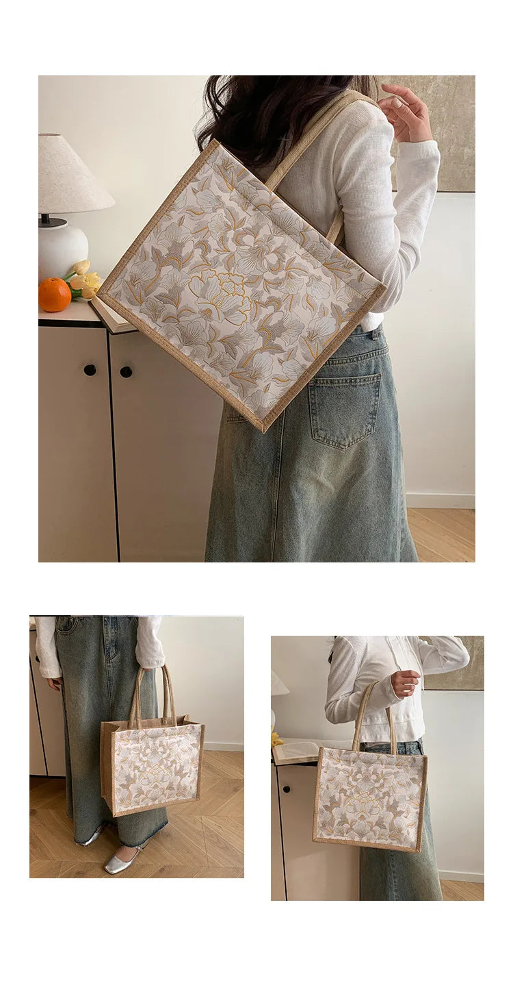 Women Tote Bag Casual Tote's Handbag Personalized Bento Bag,Reusable Grocery Bags Shopping Bags