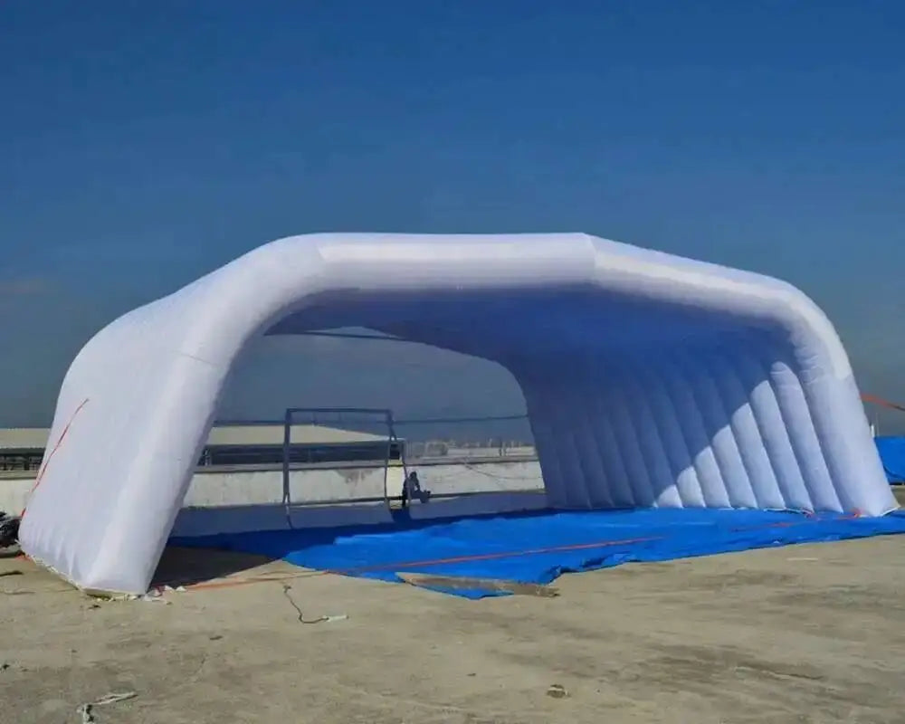 Giant Red Tent While Iatable Stage Cover Shelter Air Roof For Outdoor Activities And Promotion Display