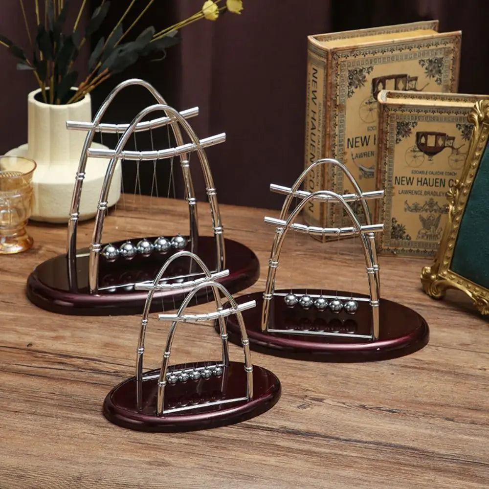 Physics Science Pendulum Cradle Decor Perpetual Motion Home Decoration Metal Pendulum Ball Fun Development Educational