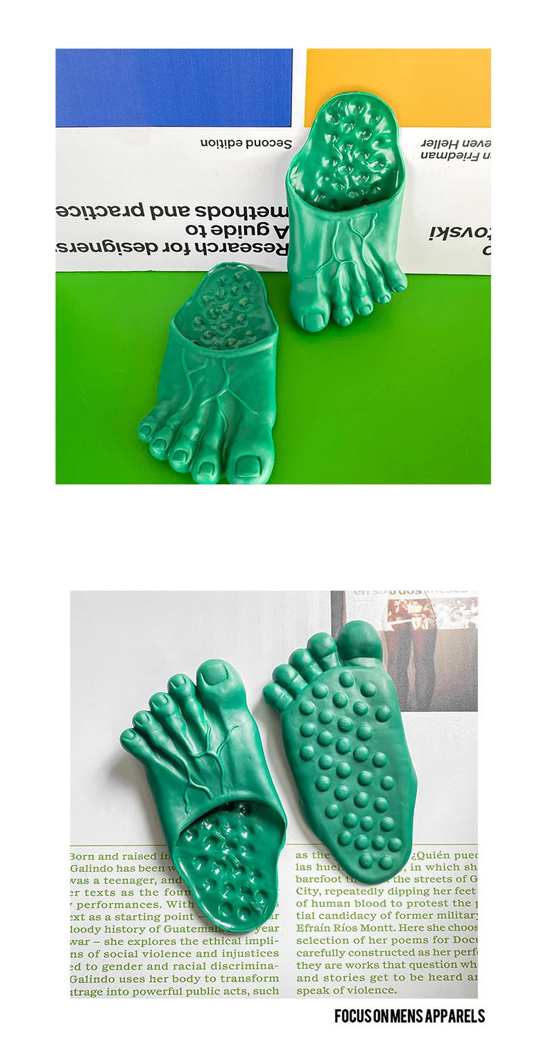 Funny Slippers Man Women Footwear Shoes For Men Sandals Male House Shoes Beach Slippers Uniex Slippers Bigfoot Amazing Sandals