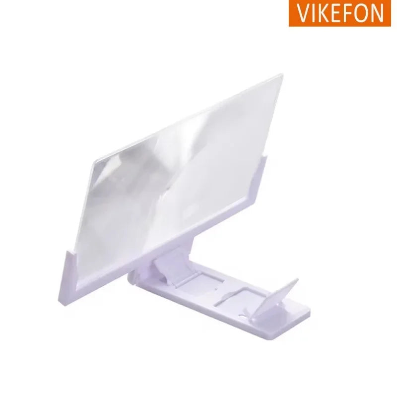 12-14" Screen Magnifier for Cell Phone Stand Magnifying Projector Screen Enlarger Expander for Movies, Videos, and Gaming