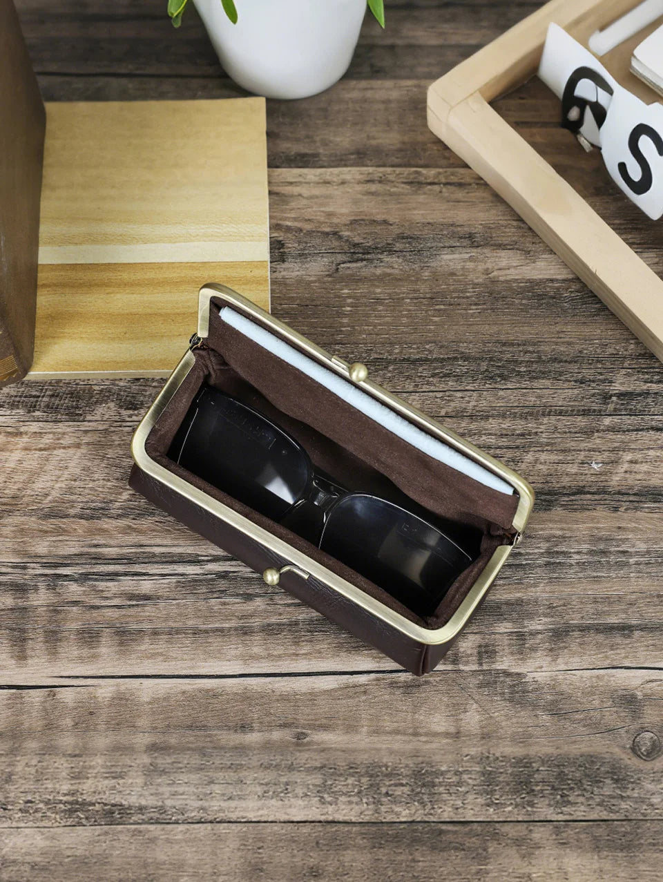Genuine Leather Eye Glasses Bag for Eyeglass High Quality Handmade Glasses Case Box Sunglasses Protector Pouch