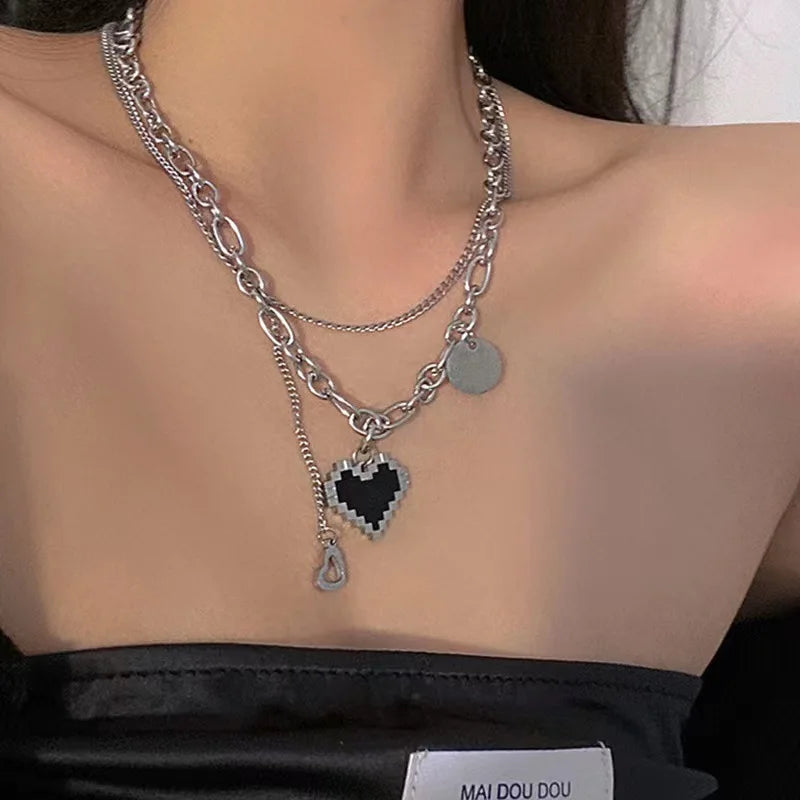 Necklace For Women Cute Girls Animal Sweet Heart Butterfly Fashion Party Rap Gummy Bears Blade