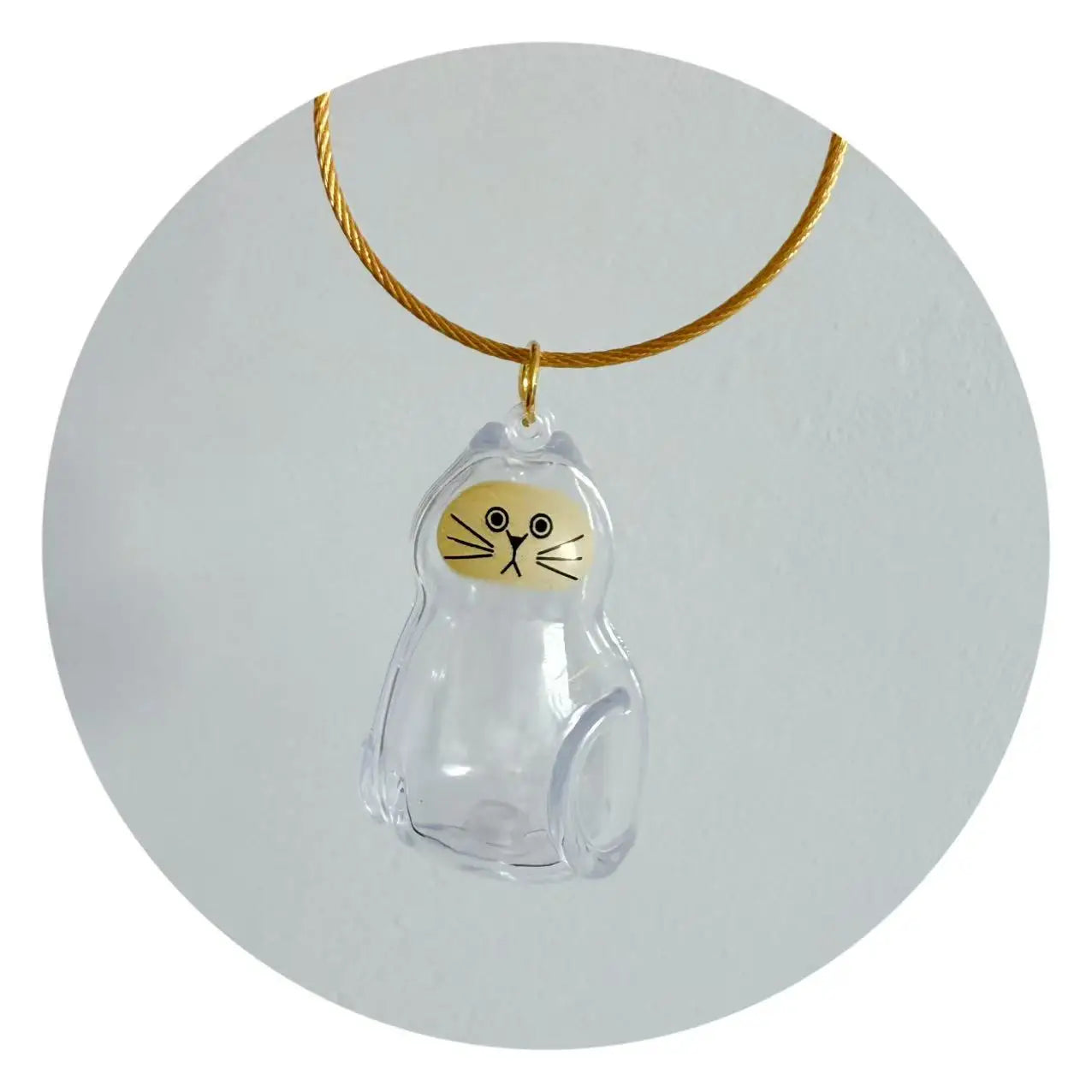 Transparent Pet Hair Keepsake Container Creative Handmade Cat Hair Pendant for Pet Hair Portable Keychain DIY Pendant Accessory