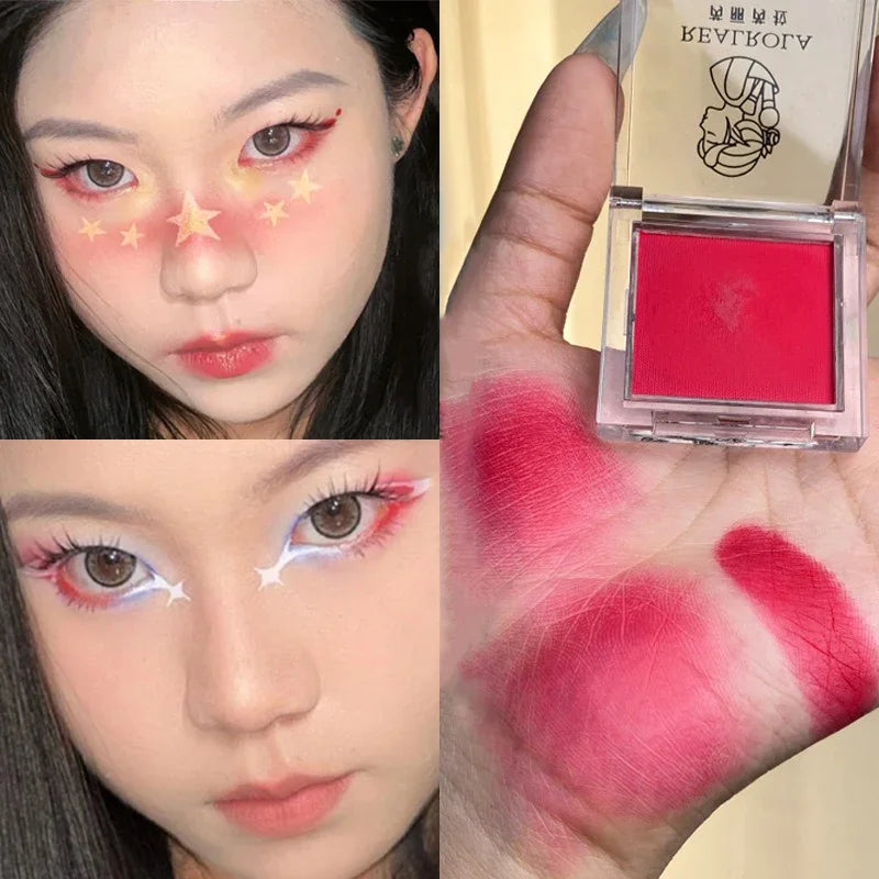 Green Mango Yellow Eyeshadow Matte High Pigment Eyeshadow Makeup Palette Soft Brightening Face Matte Velvet Eye Shadow Powder