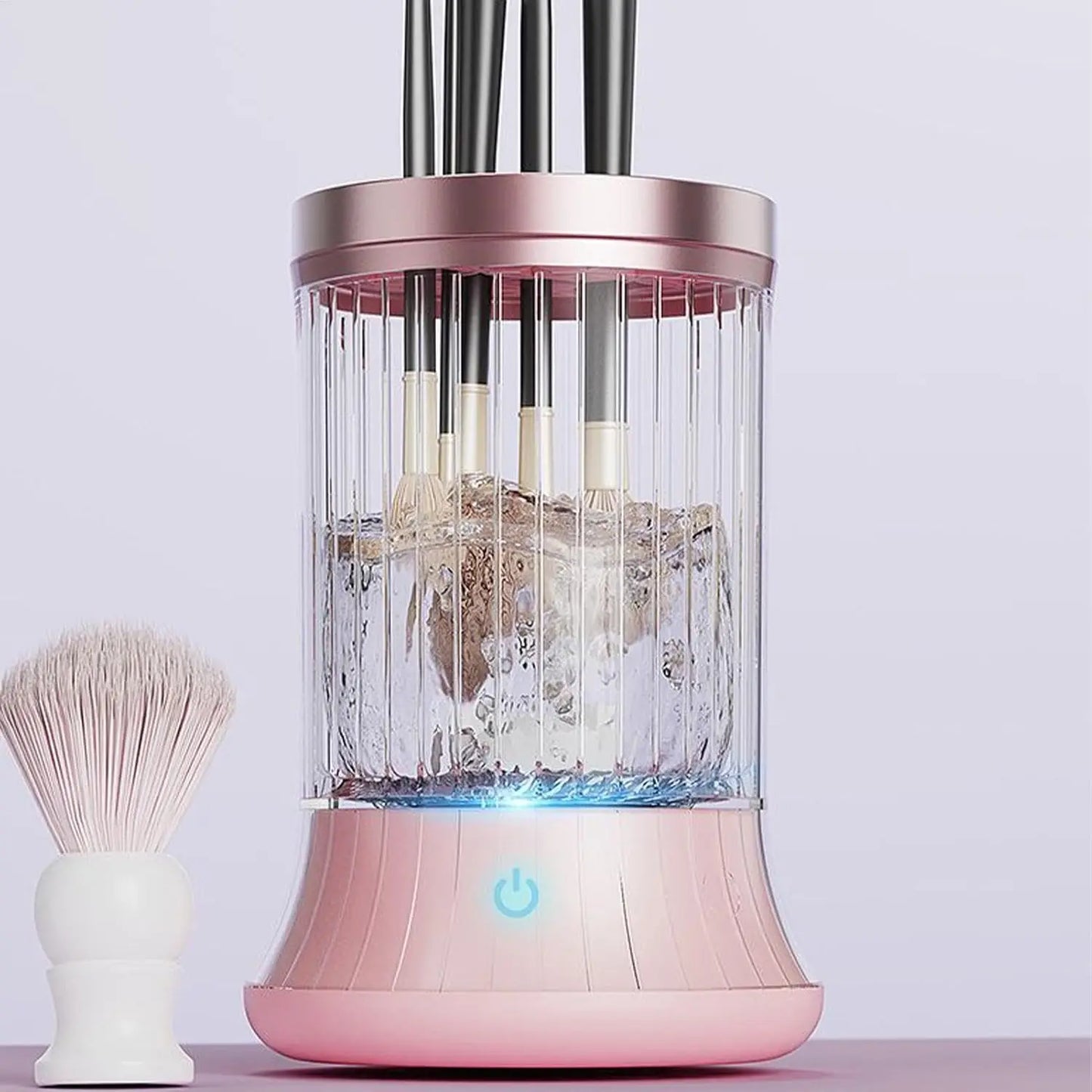 Makeup Brush Cleaner, Rechargeable Cosmetic Brush Cleaner Machine, Makeup Brush Cleaning Tool,Multifunctional Drying Accessories