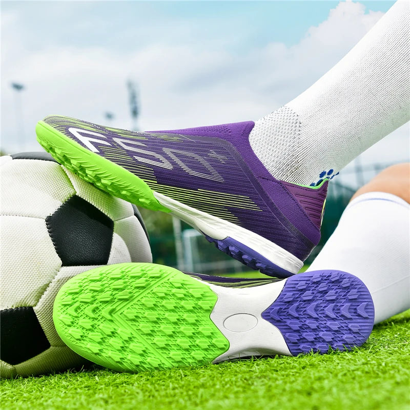 New Men's Football Boots Non Slip Comfortable Soccer Shoes Turf Ultralight Fg Grass Cleats Futsal Sport Indoor Adult Non-Slip