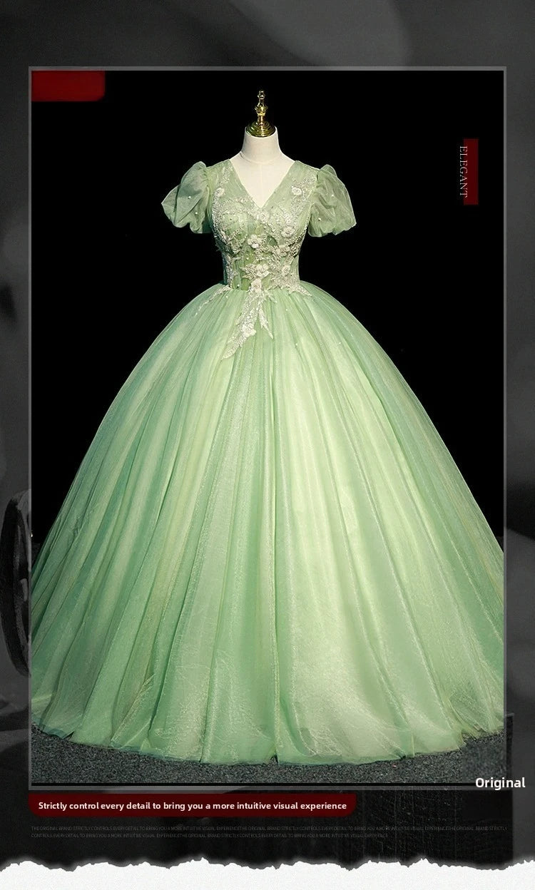 European and American Evening Dress, Voice, Vocal, Piano Art Exam, Solo Performance, Puffy Dress, Host Dress, Adult Ceremony